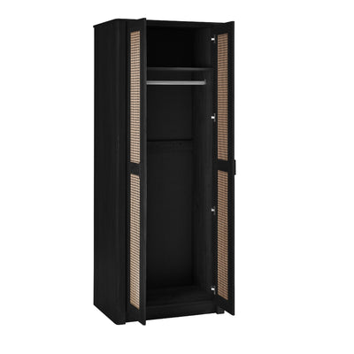 Sydney 2 Door Wardrobe - Black Ash