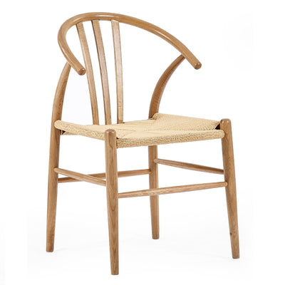 Set of 2 Symi Natural Oak Dining Chairs