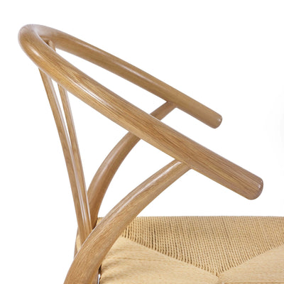 Set of 2 Symi Natural Oak Dining Chairs