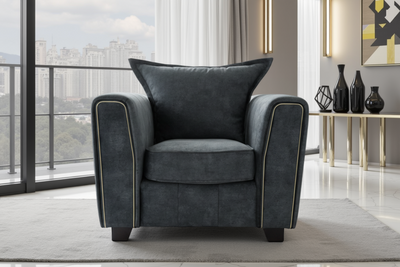 Serena Sofa Black Armchair