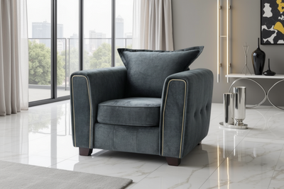 Serena Sofa Black Armchair