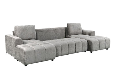Shanghai Large Grey U Shape Corner Sofabed