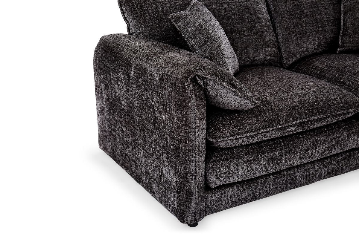 Solaya Sofa Black 3 Seater