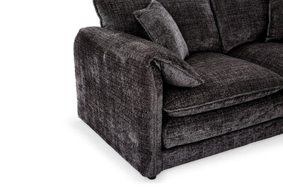 Solaya Sofa Black 3 Seater