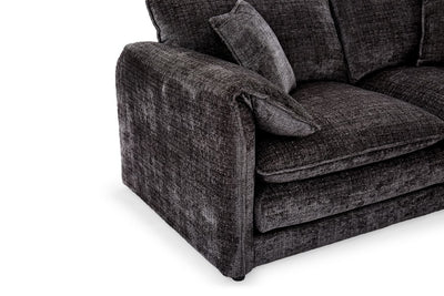 Solaya Sofa Black 2 Seater