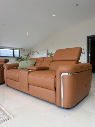 Somerville Electric Recliner Sofa Tan 2 Seater