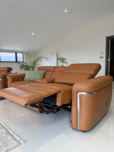 Somerville Electric Recliner Sofa Tan 2 Seater