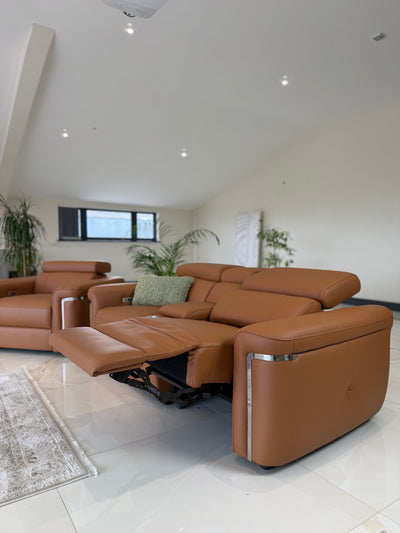 Somerville Electric Recliner Sofa Tan 2 Seater