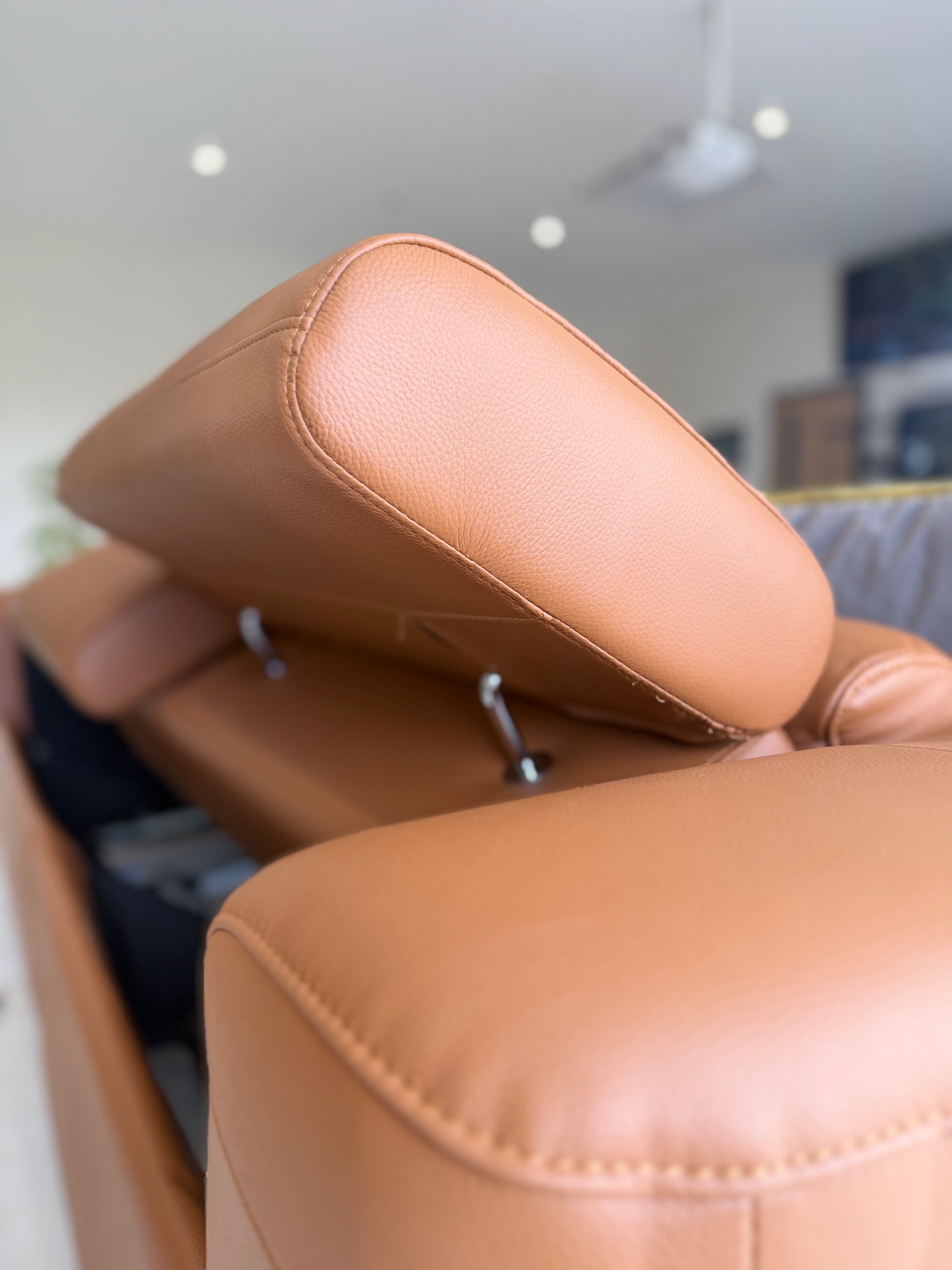 Somerville Electric Recliner Sofa Tan 2 Seater