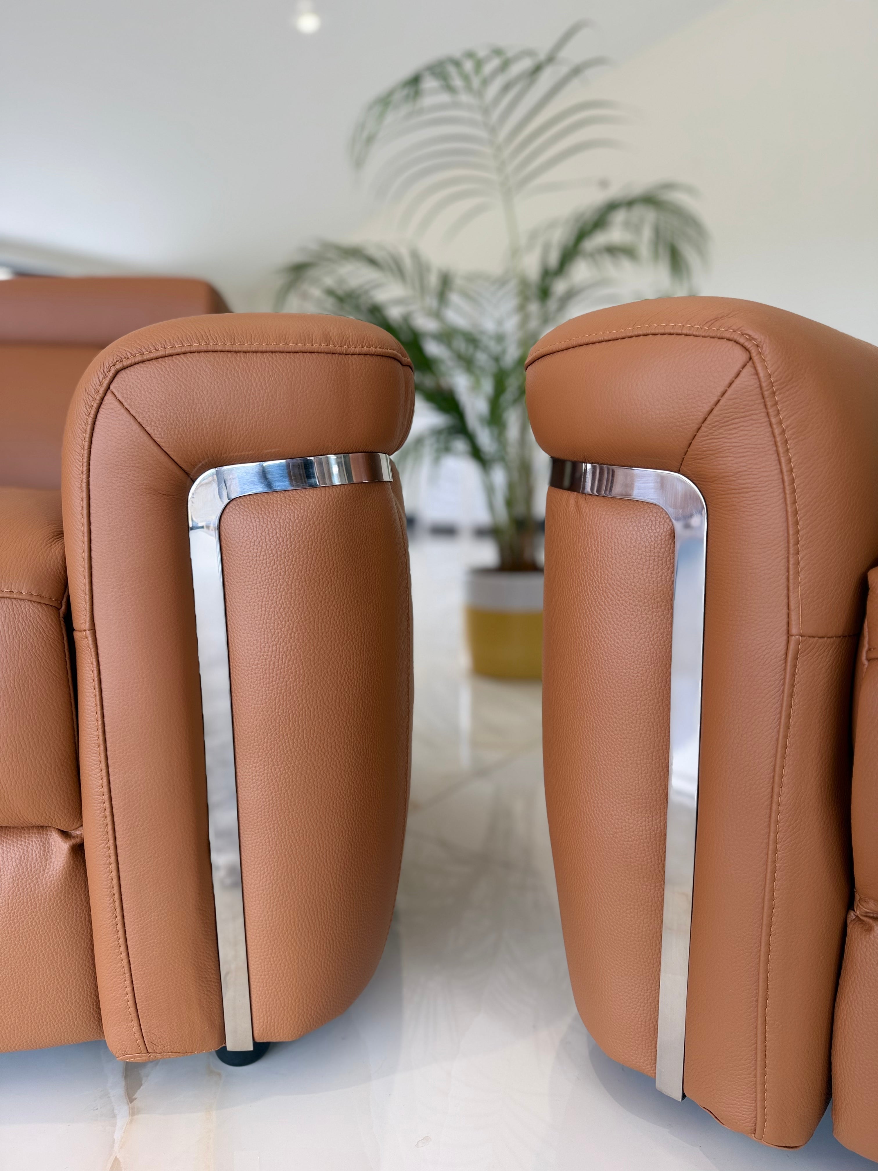 Somerville Electric Recliner Sofa Tan 2 Seater