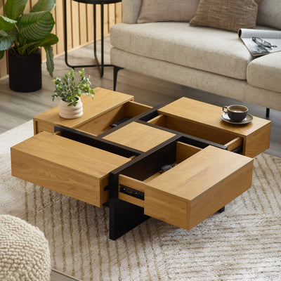 Tahoe 80cm Square Storage Coffee Table