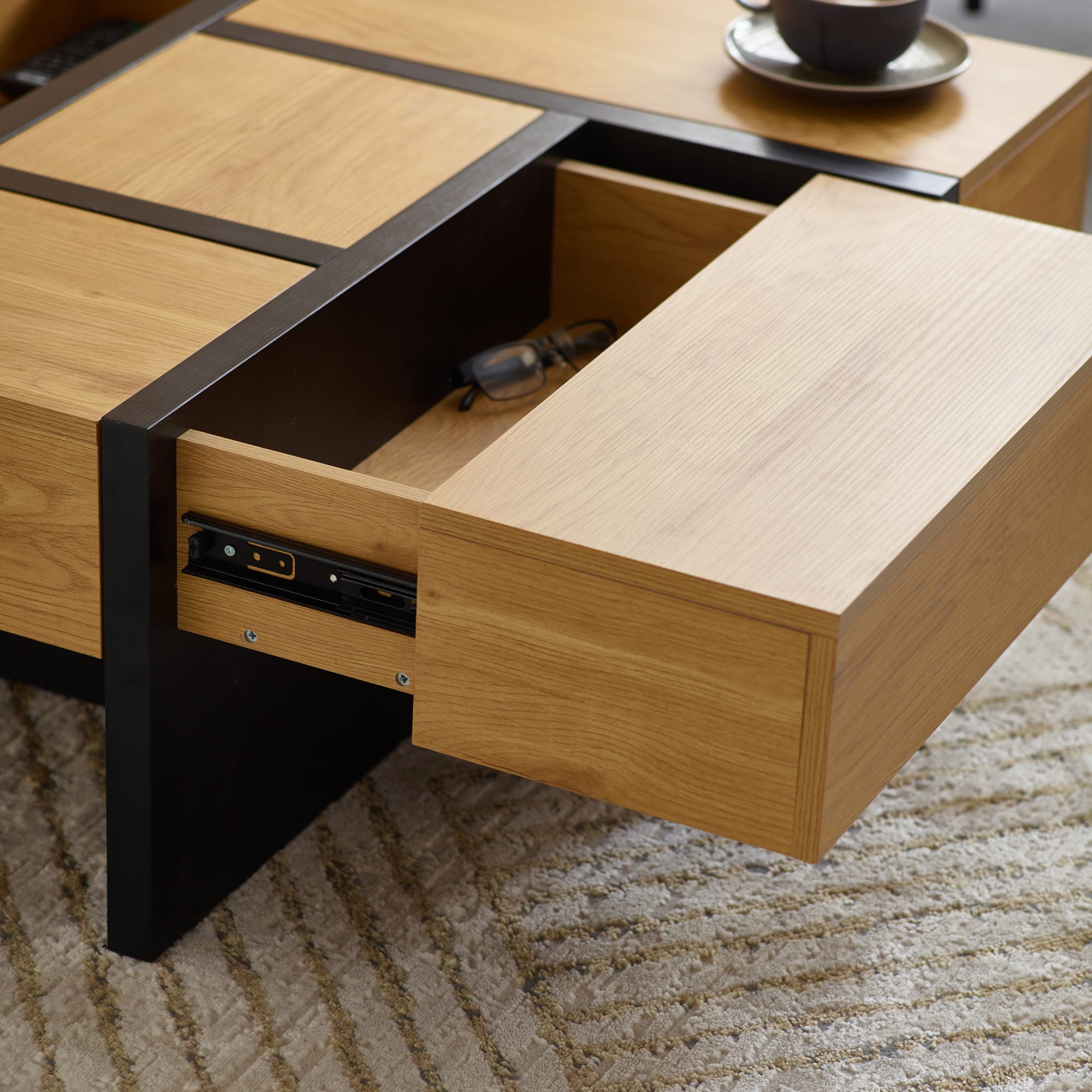 Tahoe 80cm Square Storage Coffee Table