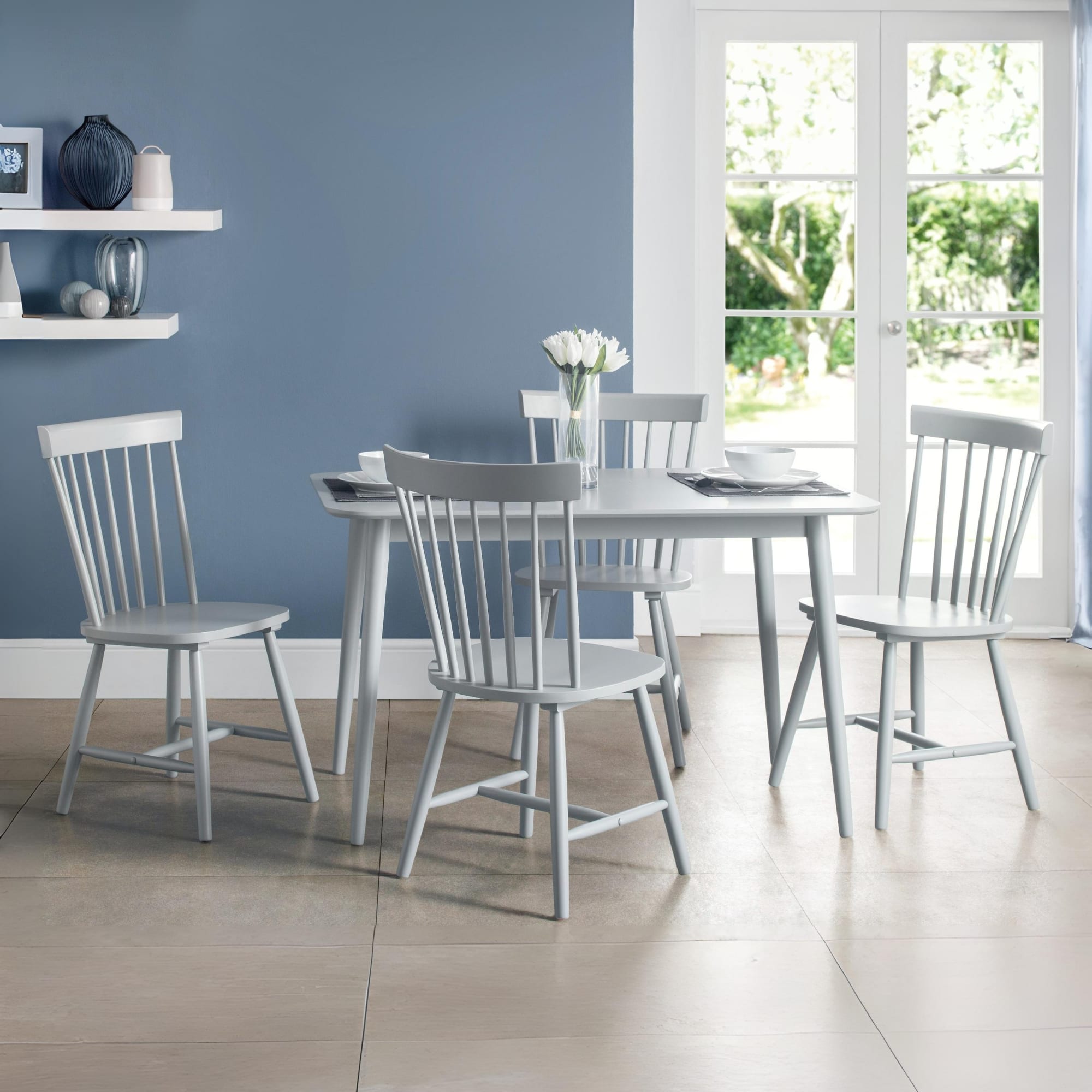 Set Of 4 Torino Grey Chairs
