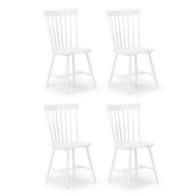 Set Of 4 Torino White Chairs