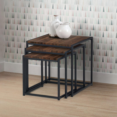 Tribeca Nest Of 3 Tables - Walnut