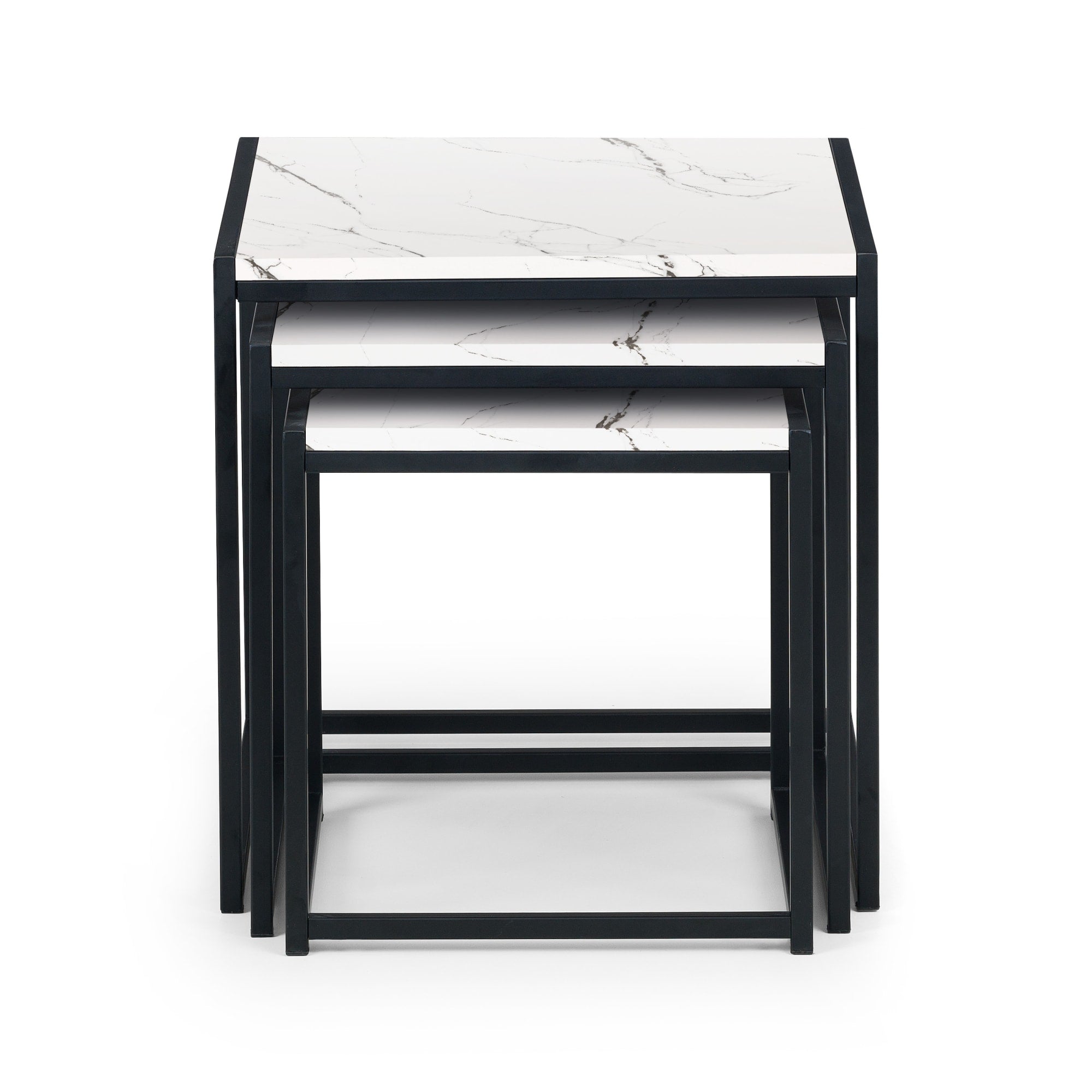 Tribeca Nest Of 3 Tables - White Marble