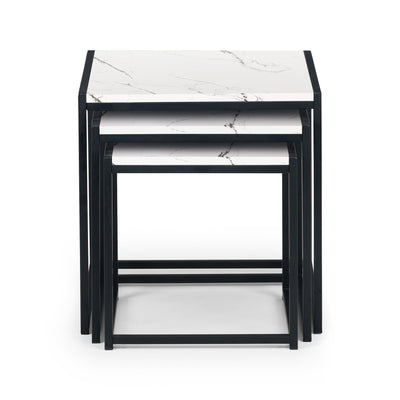 Tribeca Nest Of 3 Tables - White Marble
