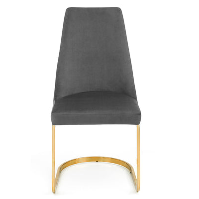 Set Of 2 Vittoria Cantilever Dining Chairs - Grey