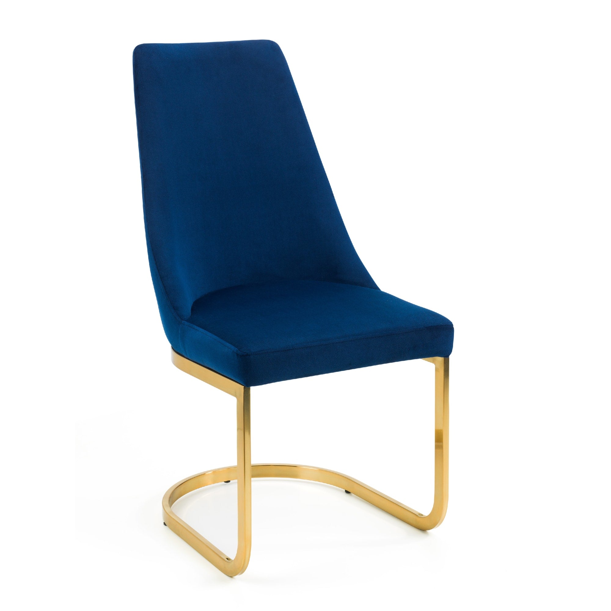 Set Of 2 Vittoria Cantilever Dining Chairs - Blue