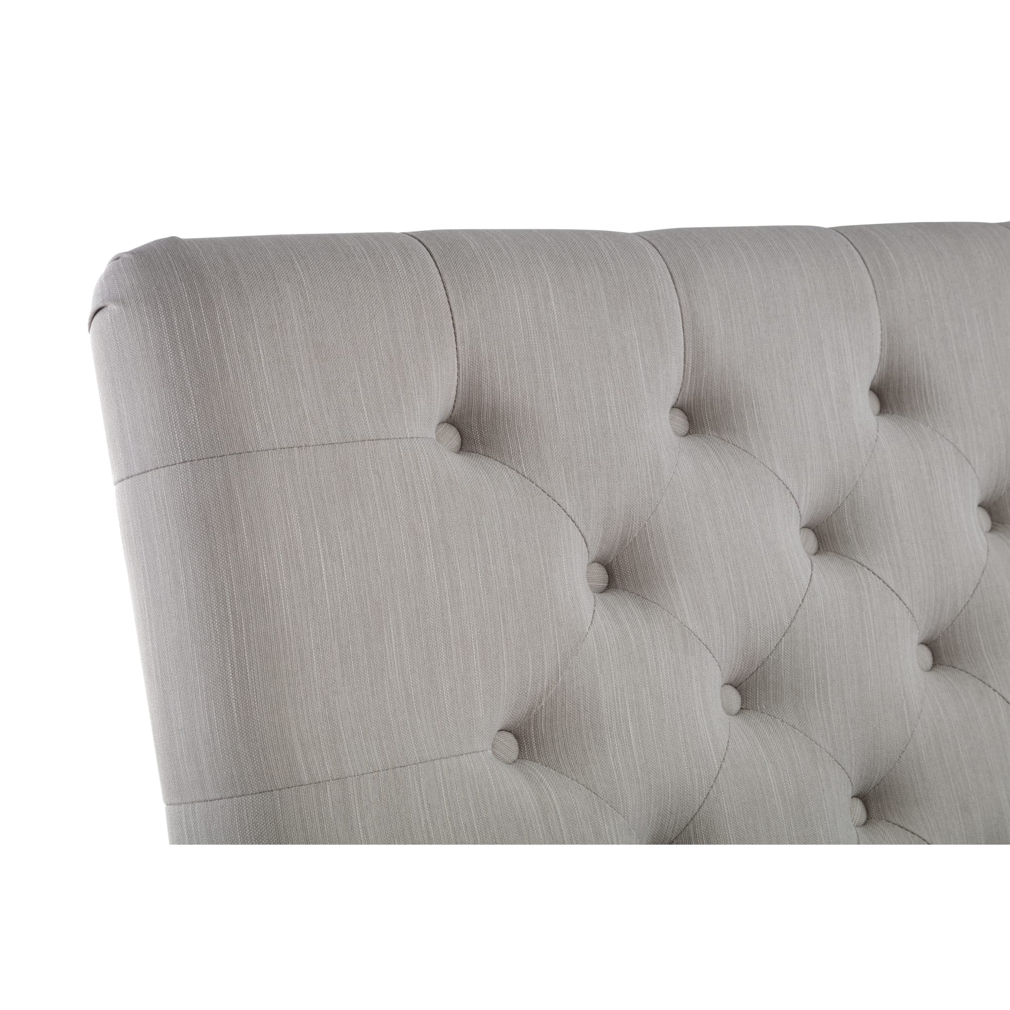 Wilton 4 Drawer 150cm King Bed - Grey Linen