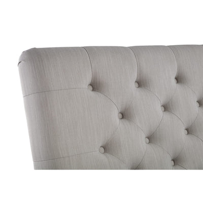 Wilton 4 Drawer 150cm King Bed - Grey Linen