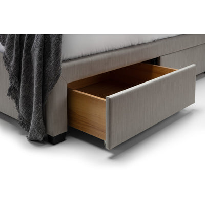 Wilton 4 Drawer 180cm Superking Bed - Grey Linen