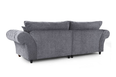 Windsor Fullback Sofa Grey 4 Seater