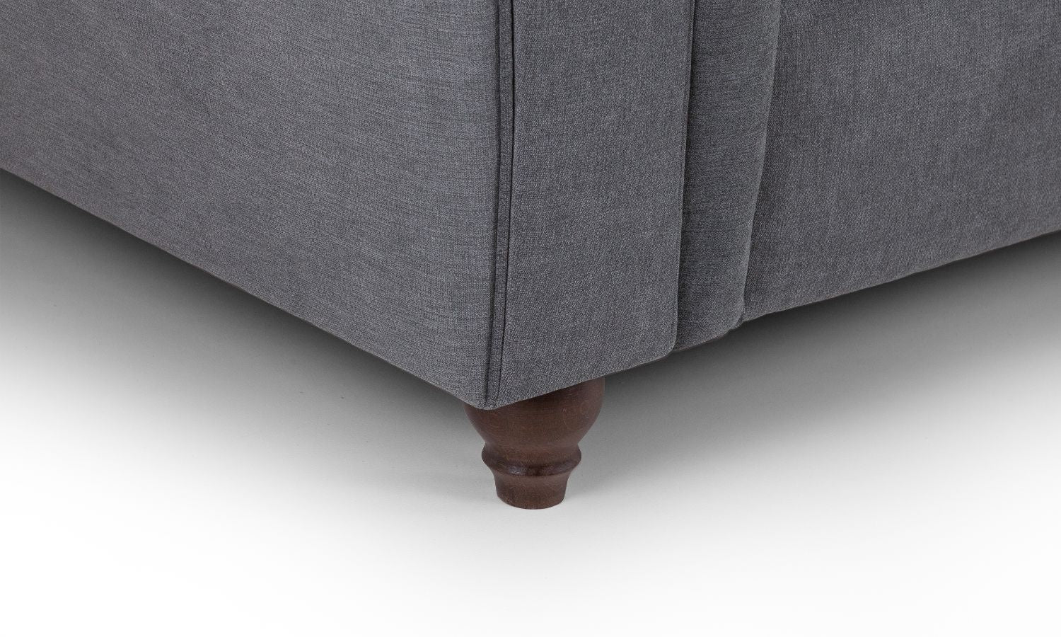 Windsor Fullback Sofa Grey Left Hand Facing Corner