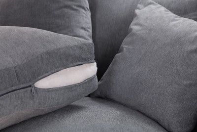 Windsor Fullback Sofa Grey 4 Seater