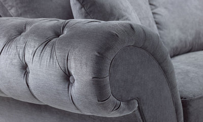Windsor Fullback Sofa Grey Left Hand Facing Corner