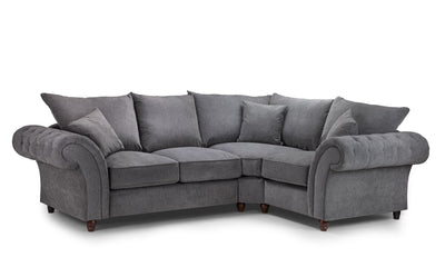Windsor Fullback Sofa Grey Right Hand Facing Corner