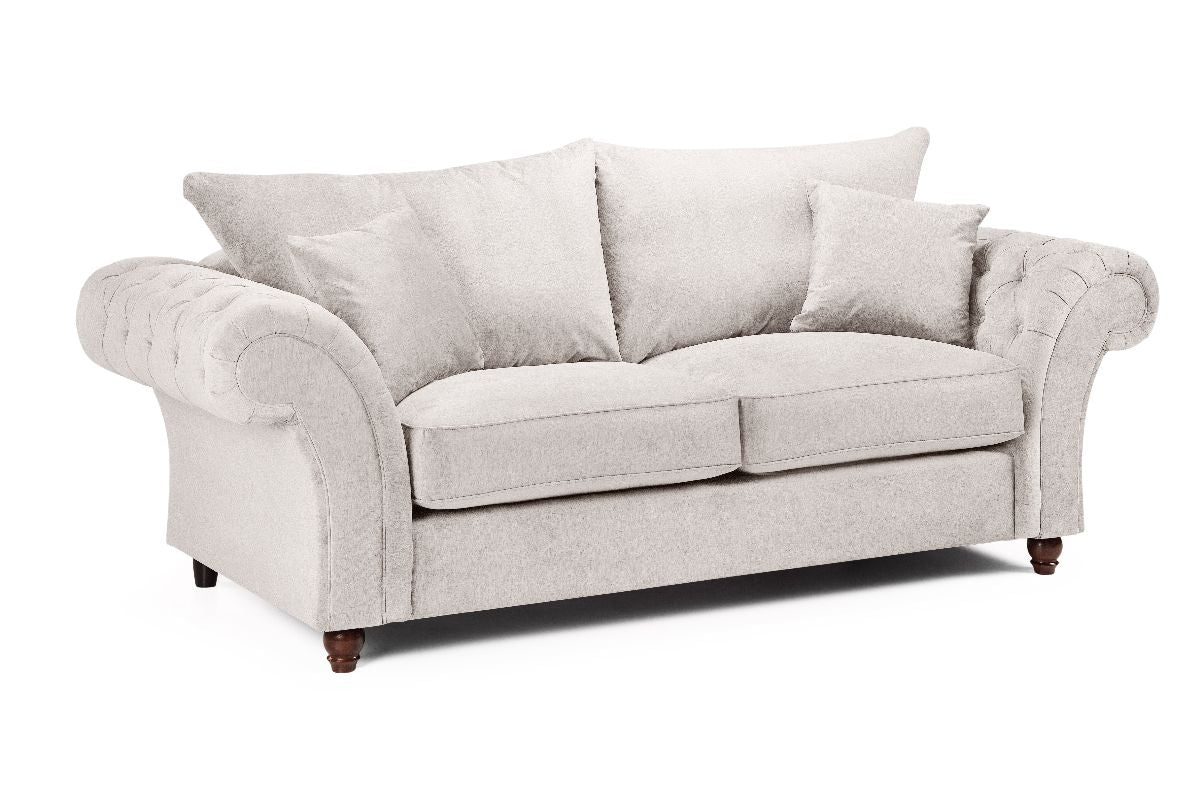 Windsor Fullback Sofa Stone 3 Seater