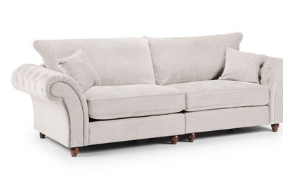 Windsor Fullback Sofa Stone 4 Seater