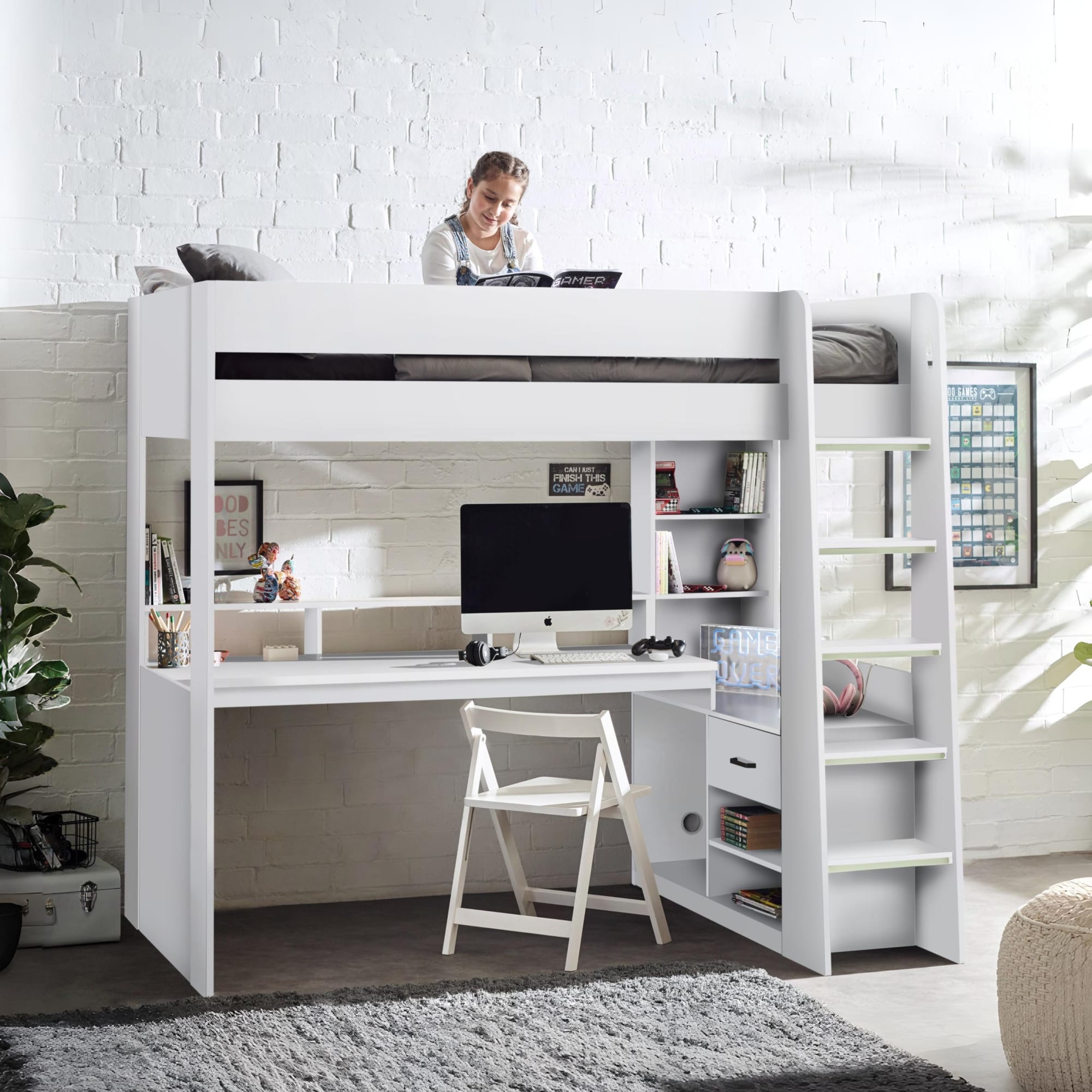 Blaze Gaming Highsleeper - All White - Cozyo