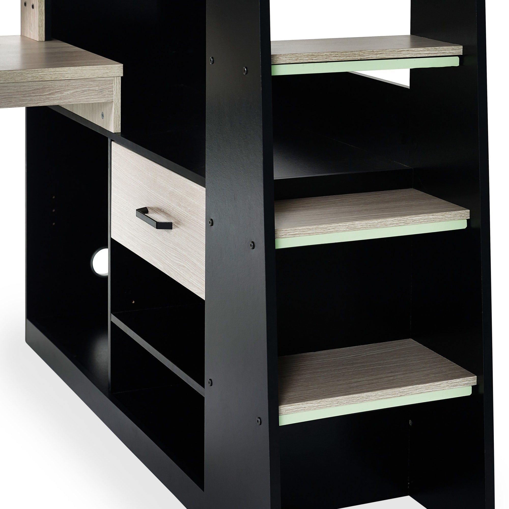 Blaze Gaming Highsleeper - Black And Pale Wood - Cozyo
