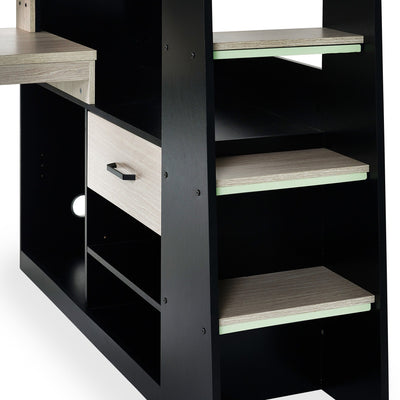 Blaze Gaming Highsleeper - Black And Pale Wood - Cozyo