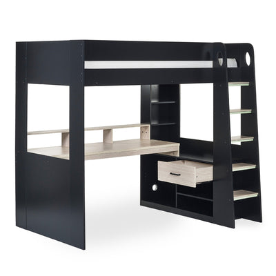 Blaze Gaming Highsleeper - Black And Pale Wood - Cozyo
