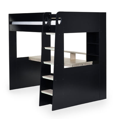Blaze Gaming Highsleeper - Black And Pale Wood - Cozyo