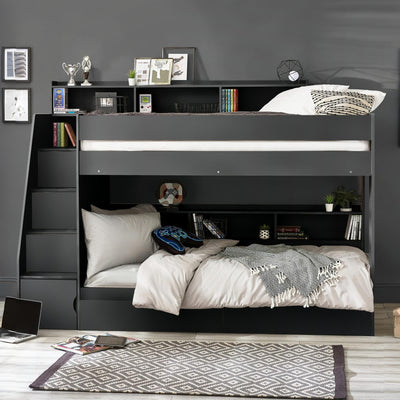 Camelot Staircase Bunk Anthracite - Cozyo