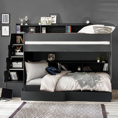 Camelot Staircase Bunk Anthracite - Cozyo