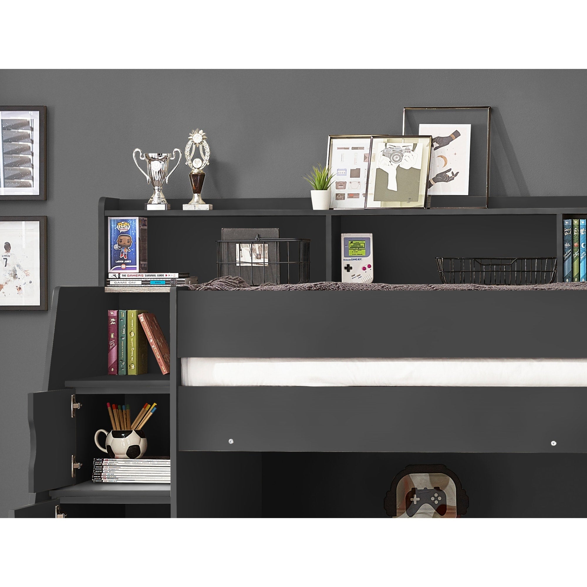 Camelot Staircase Bunk Anthracite - Cozyo