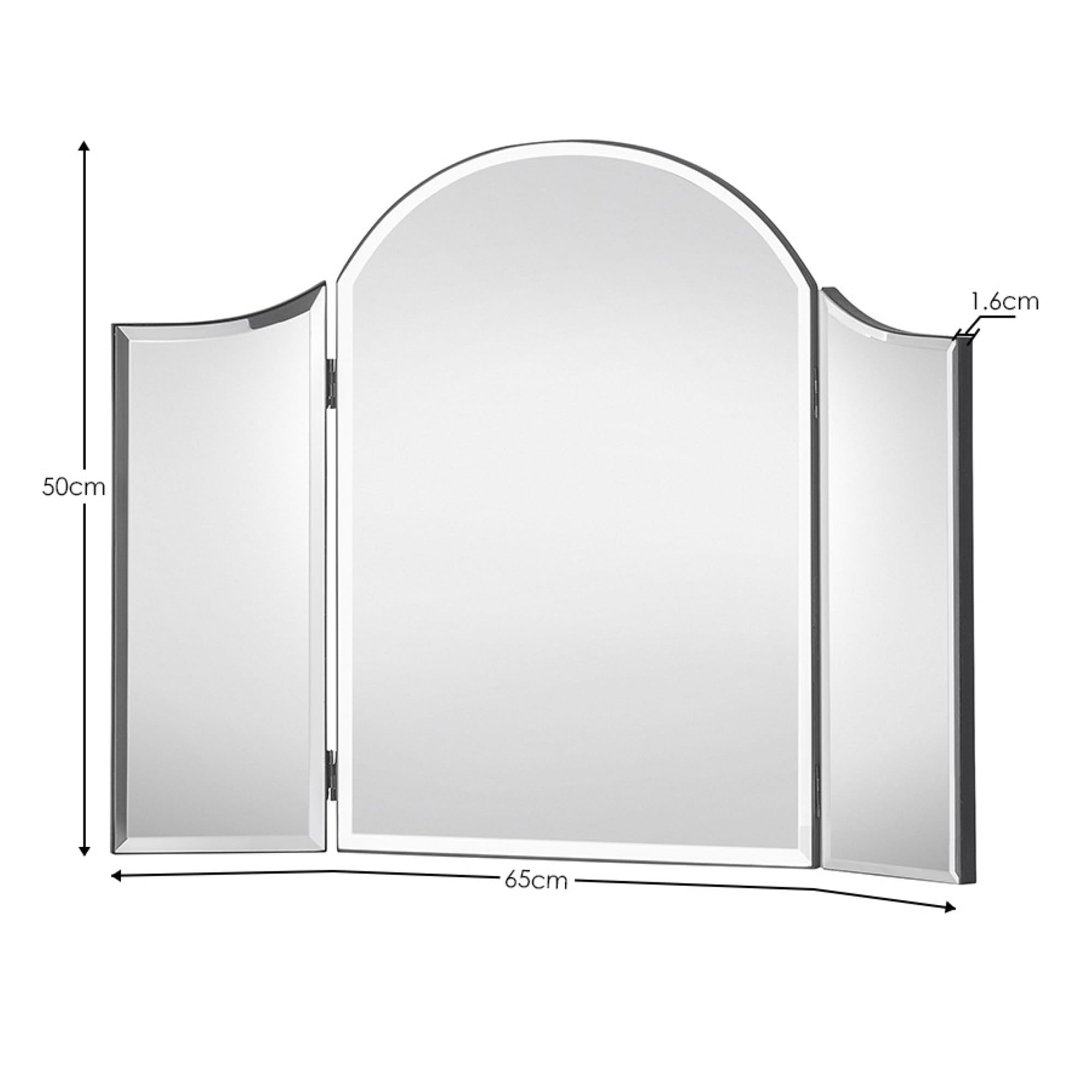 Canto Curved Dressing Table Mirror - Cozyo