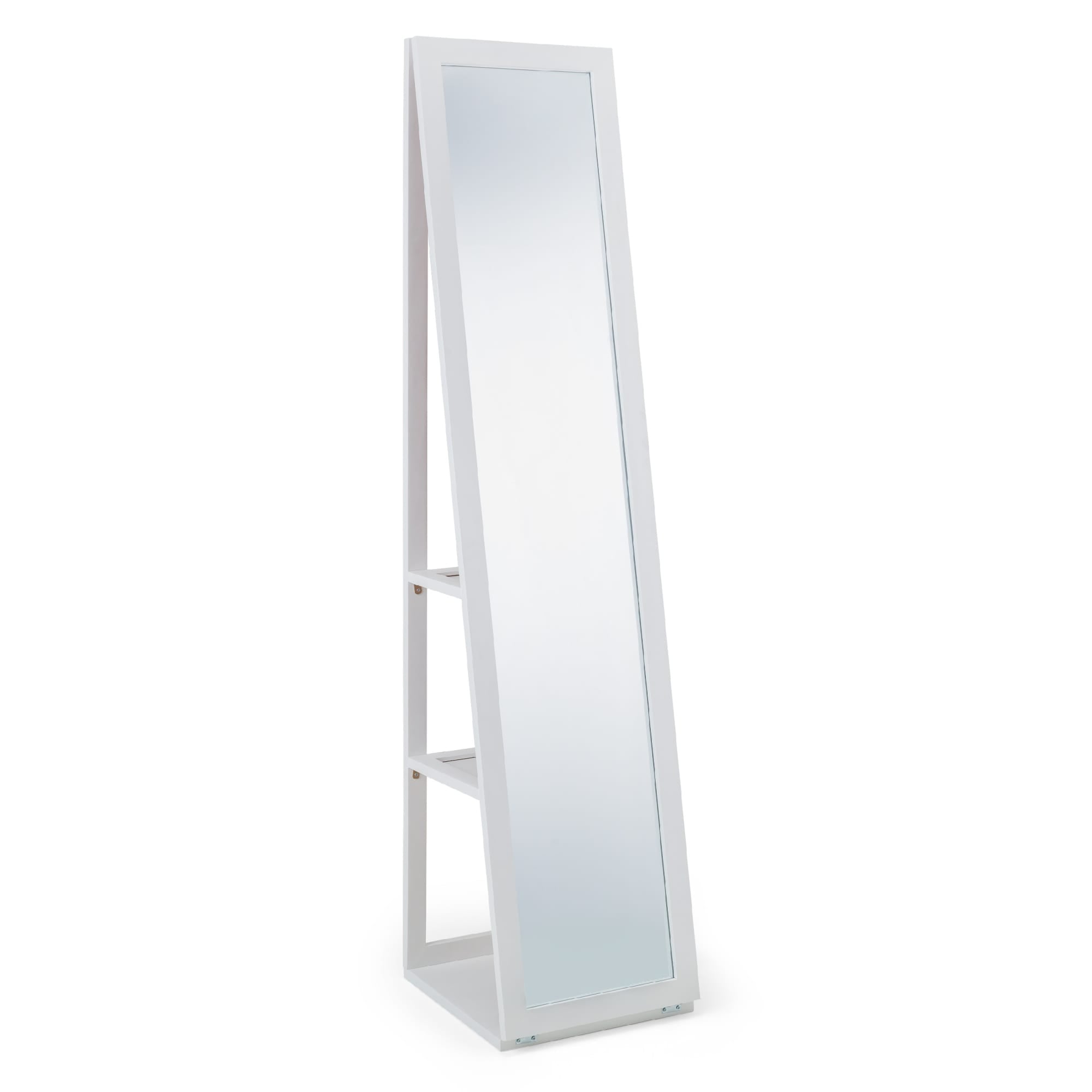 Fresco White Storage Mirror - Cozyo