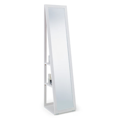 Fresco White Storage Mirror - Cozyo