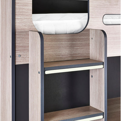 Hercules High Sleeper - Woodgrain & Anthracite - Cozyo
