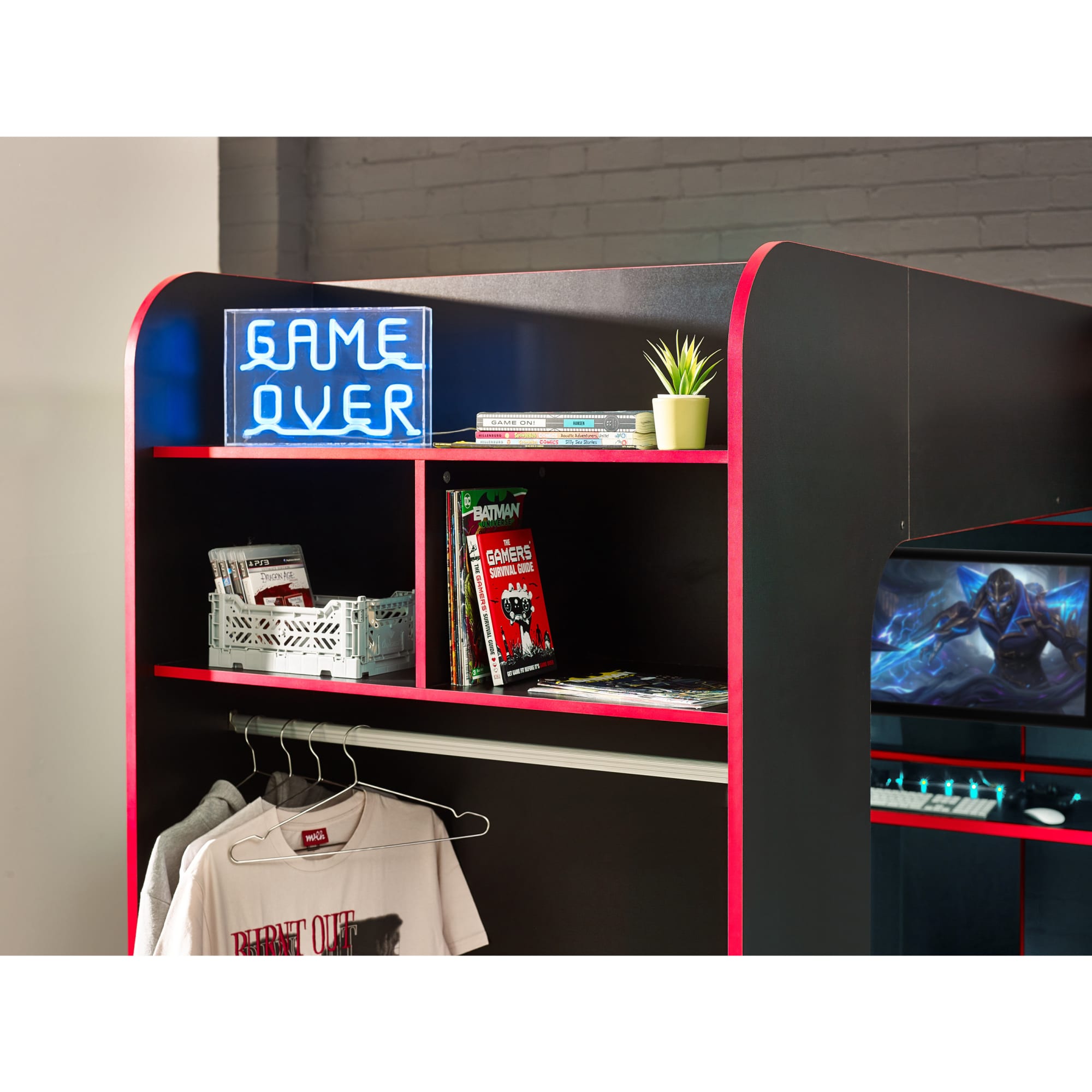 Impact Gaming Bunk Black/Red - Cozyo