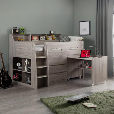 Jupiter Midsleeper Grey Oak - Cozyo