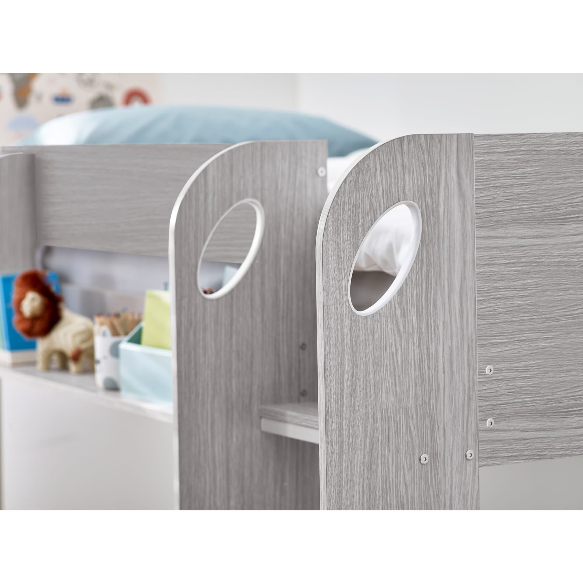 Mars Bunk & Underbed - Grey Oak - Cozyo