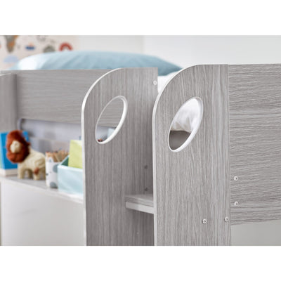Mars Bunk & Underbed - Grey Oak - Cozyo