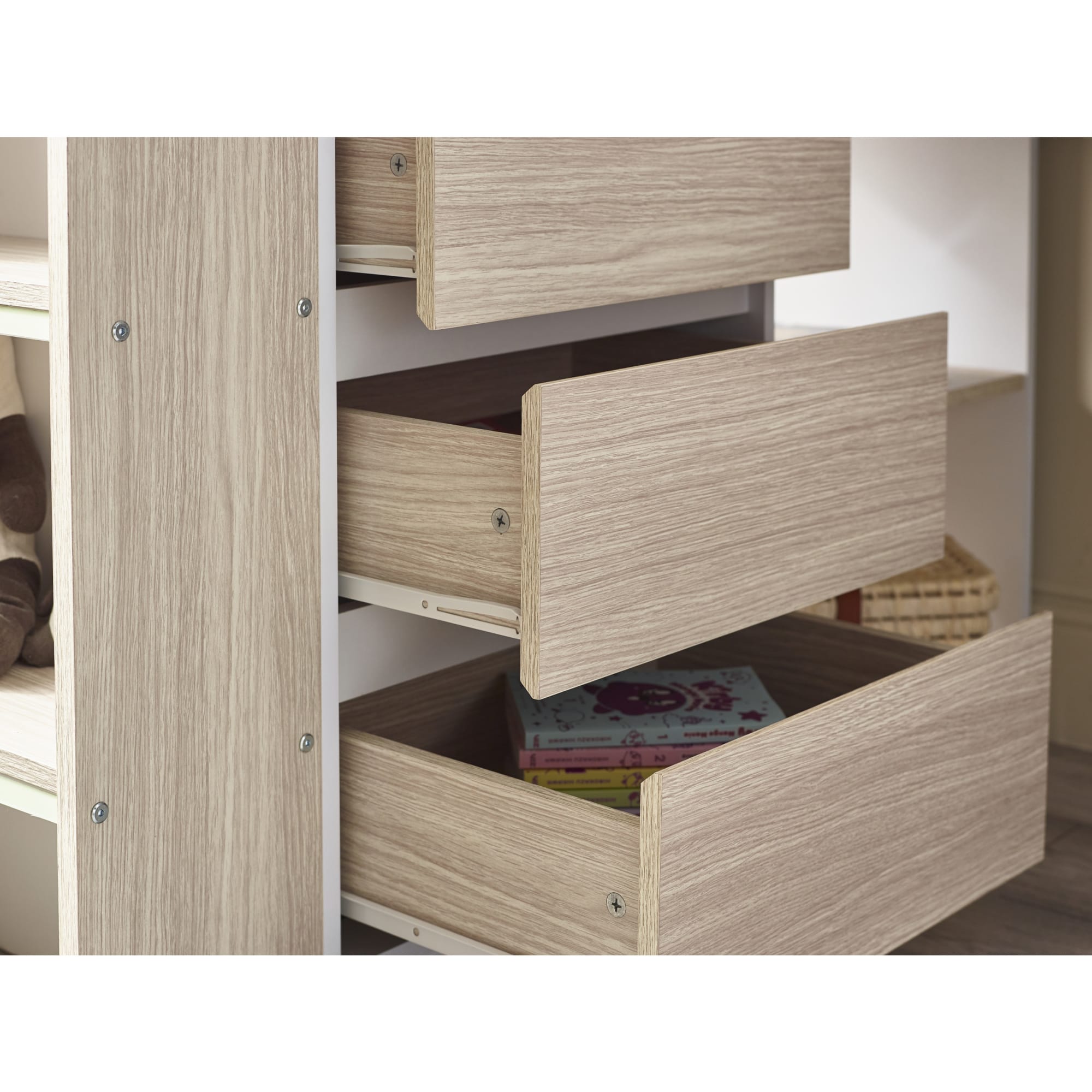 Nebula Gaming Bed With Desk White - Cozyo